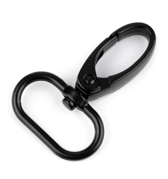 Karabiner Schwarz - 25 mm